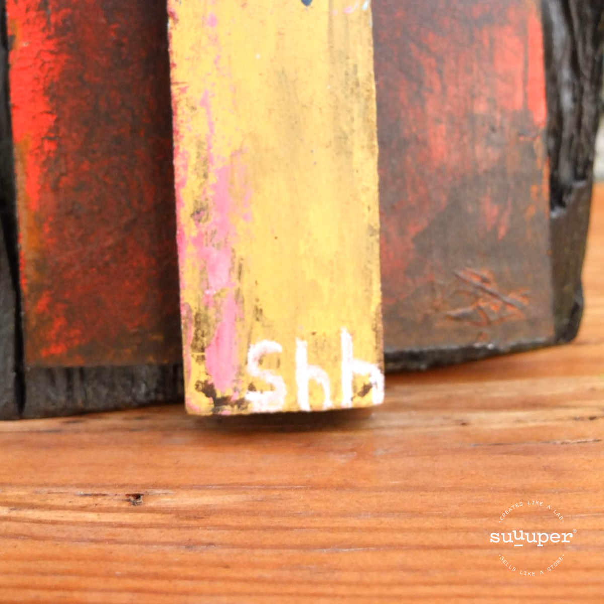 Wood sculpture IV, Shhh series, by Kilos