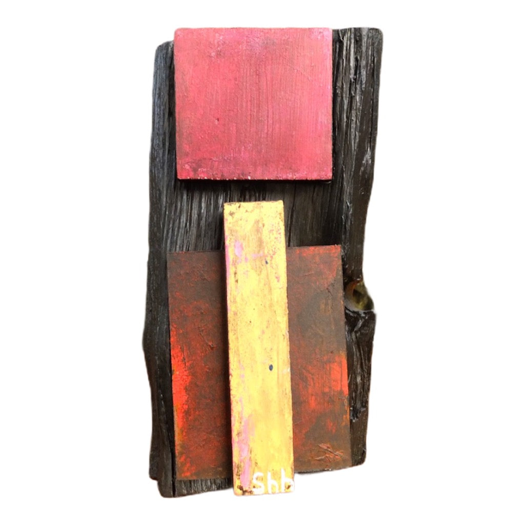 Wood sculpture IV, Shhh series, by Kilos