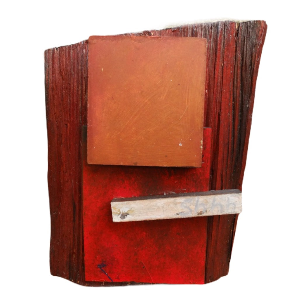 Wood sculpture II, Shhh series, by Kilos
