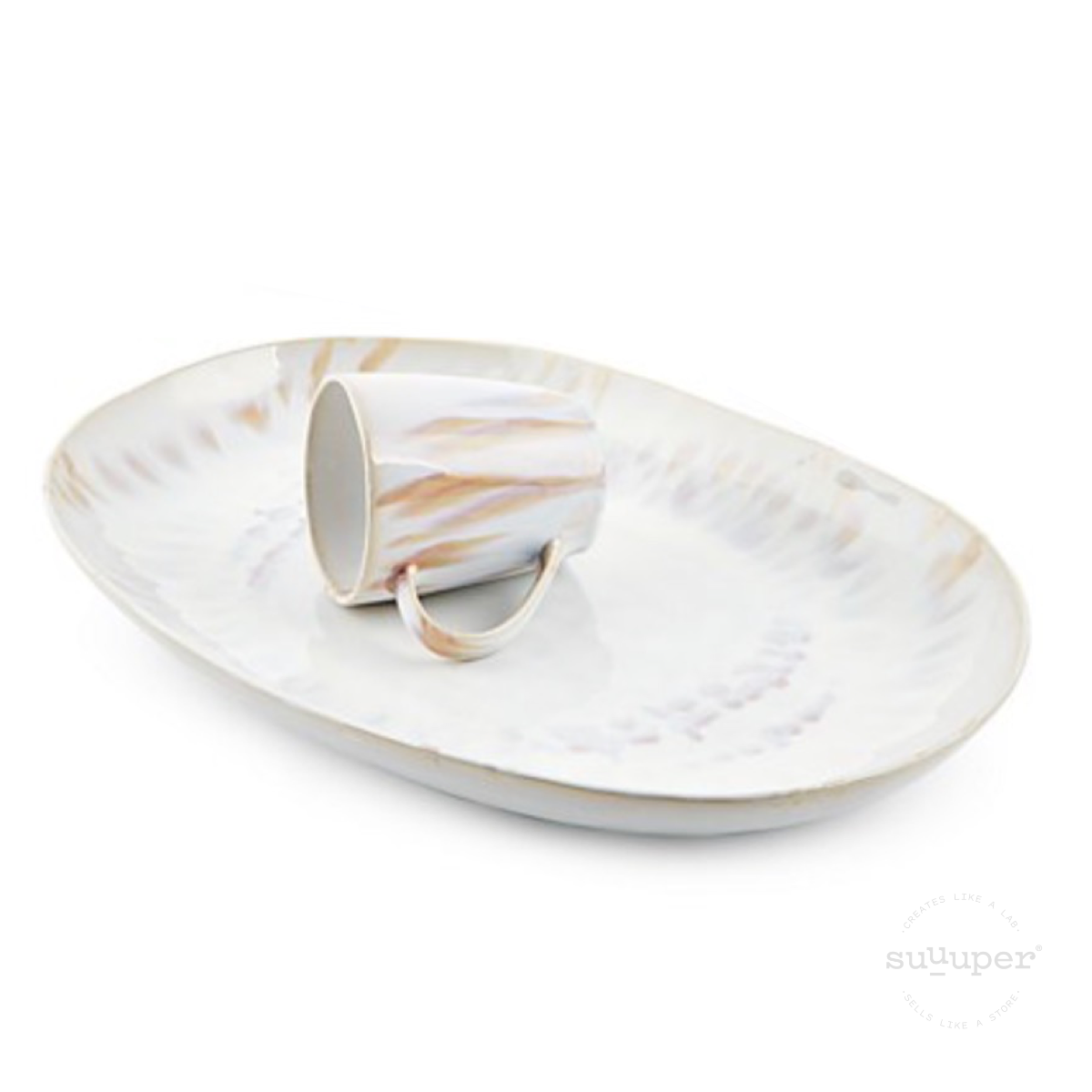 REACTIVE SHADES OVAL PLATTER by Suuuper