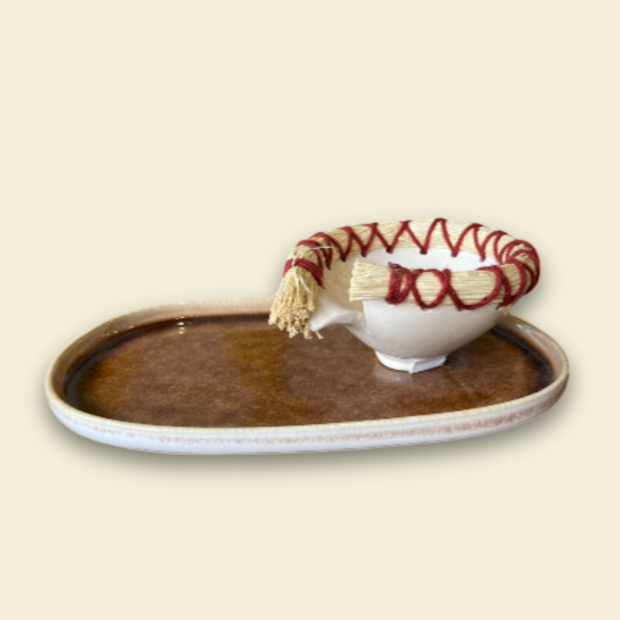 CUP AND PLATE BOHO by Celeste